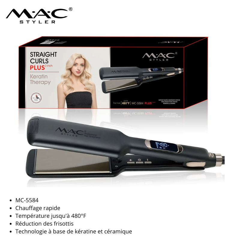 Fers à Lisser Céramique : Performance Optimale et Confort d’Utilisation MC-5584/5585